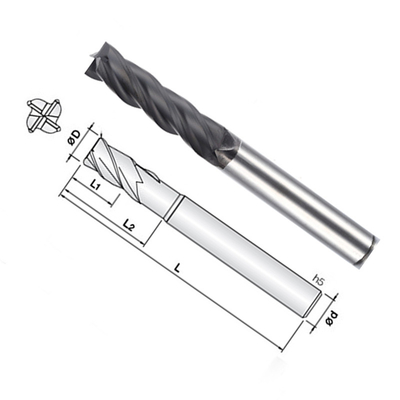 1 Sáo Vonfram rắn cacbua cuối Máy xay vuông cho than chì