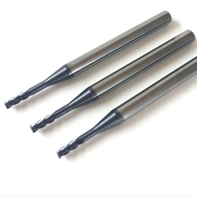 Độ cứng cổ dài Thép rắn vonfram cacbua 2,5mm Máy nghiền cuối Hrc65