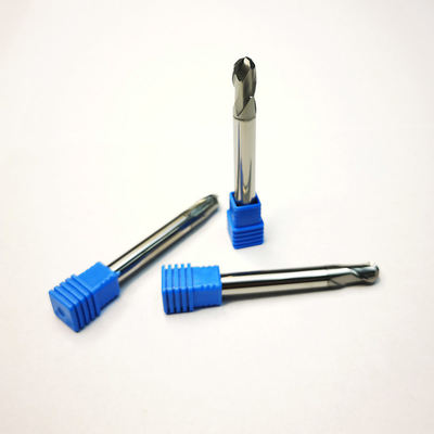 Vonfram cacbua rắn 2 ống D8R4 Máy phay cuối mũi bi Hrc65 ST
