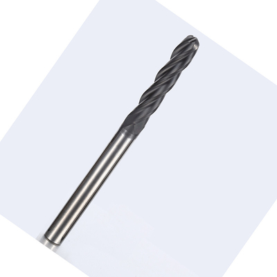 Kim cương tráng kim cương R4 Ball Nose Long Shank End Mills cho than chì
