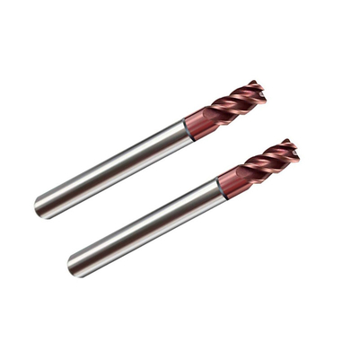 Vonfram cacbua 2 Sáo 8mm R0.5 Bán kính góc Máy nghiền cuối cho thép