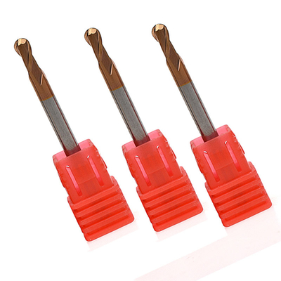 Micro 2 sáo R3 bóng Mũi dài Sáo cuối máy xay Hrc65 cho thép cứng