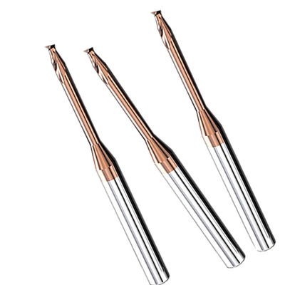 Cực dài cổ 2 sáo Máy nghiền mũi vuông 2mm Hrc65 SX
